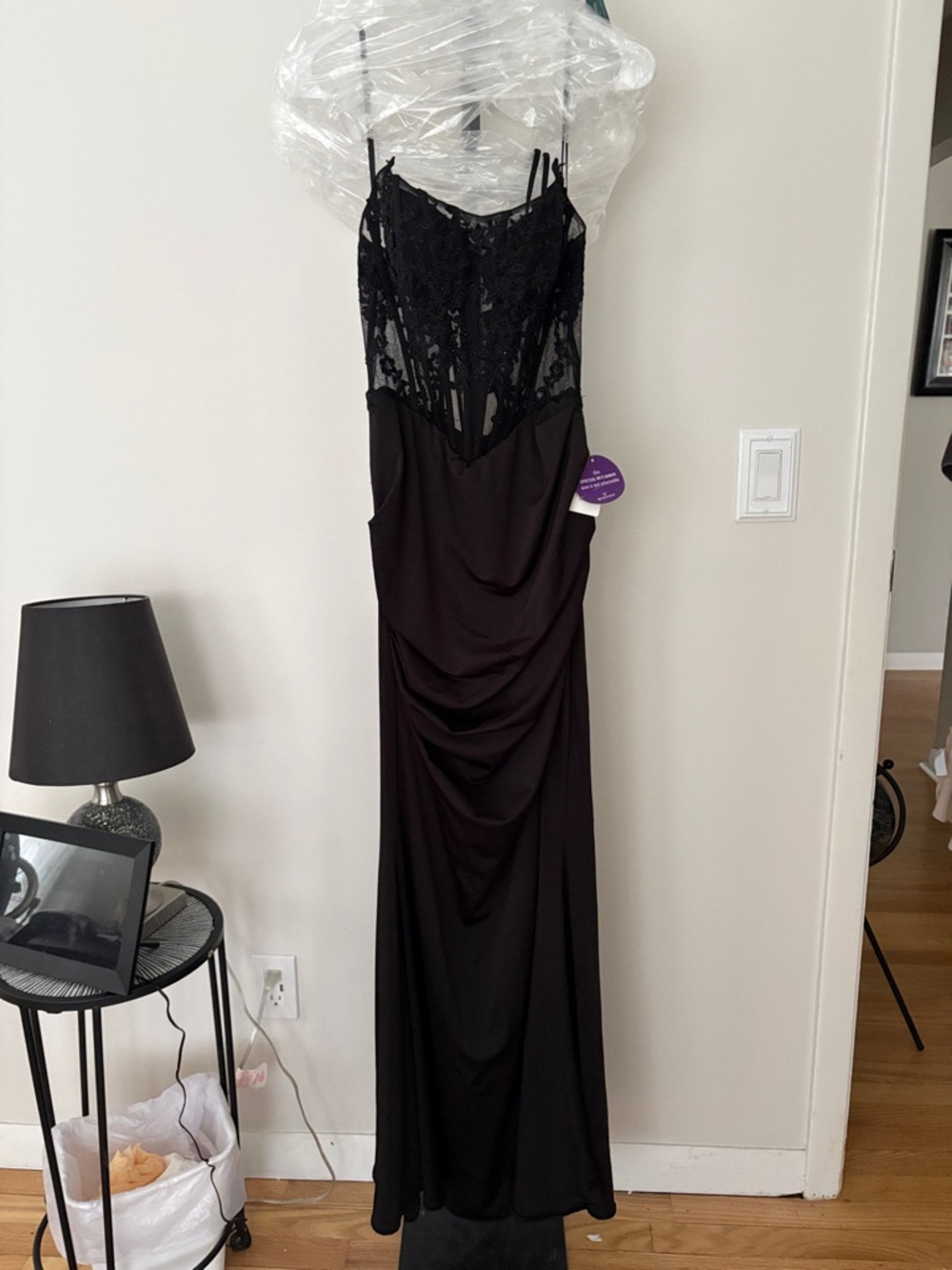 Windsor Black Lace Bodice Maxi Dress